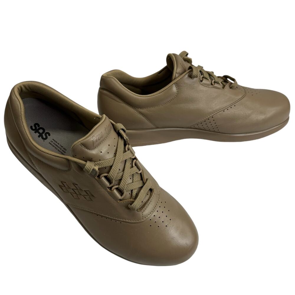 SAS Womens Free Time-Mocha Size 12 W Lace-On